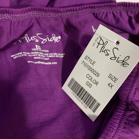 On The Plus Side Panties Underwear Making It Big MIB Cotton Purple Plus Size 4X - Picture 3 of 3